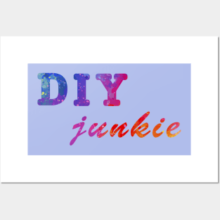 diy junkie rainbow colorful Posters and Art